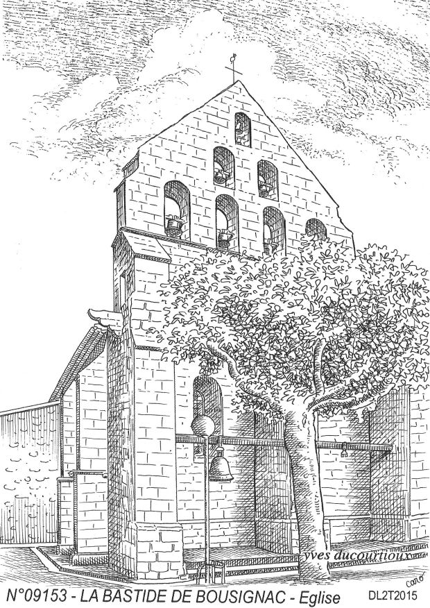 N 09153 - LA BASTIDE DE BOUSIGNAC - église